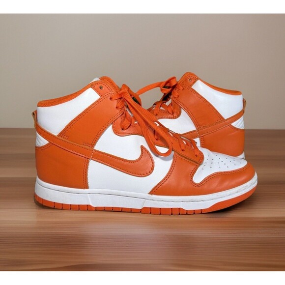 Nike Dunk High Shoes Syracuse SP 2021 Orange & White Men’s Size 8 DD1399-101 main image 4